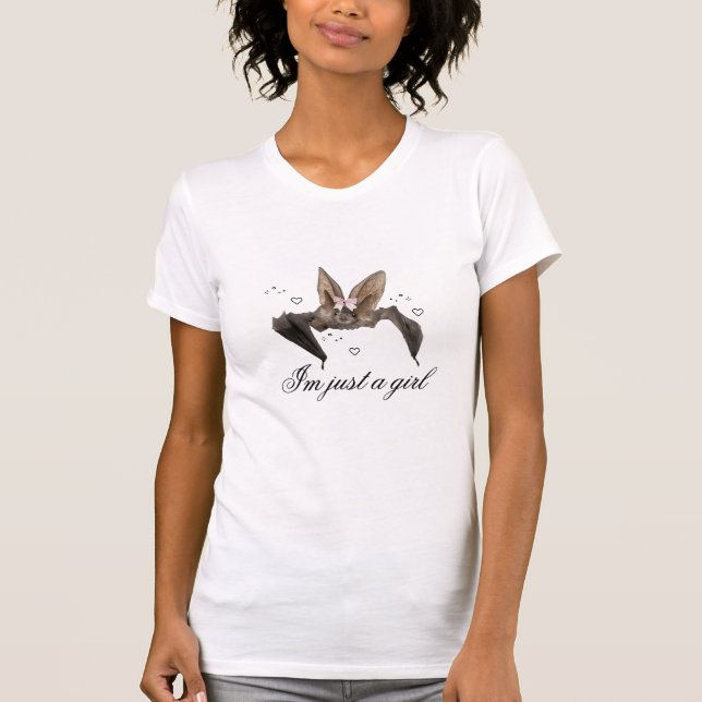 T-shirt Je ne suis qu'une fille Coquette Slogan Baby Tee T (Devant)
