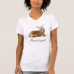 T-shirt Je ne suis qu'une fille Coquette Slogan Baby Tee T