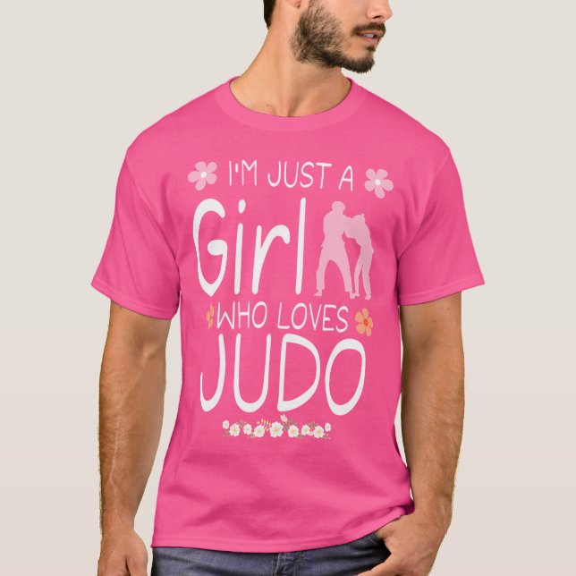 T-shirt Je Ne Suis Qu'Une Fille Qui Aime Le Judo (Devant)