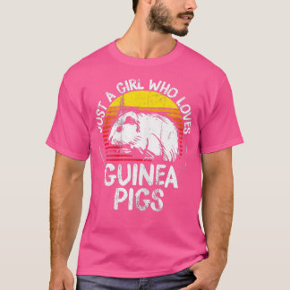 T-shirt Je ne suis qu'une fille qui aime les cochons de Gu