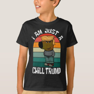 T-shirt Je ne suis qu'une frissons Trump drôle mème drôle 