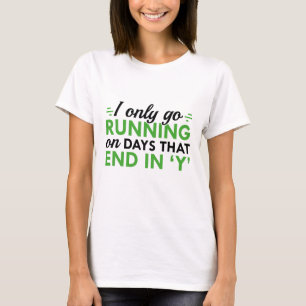 T-shirt Je ne vais courir