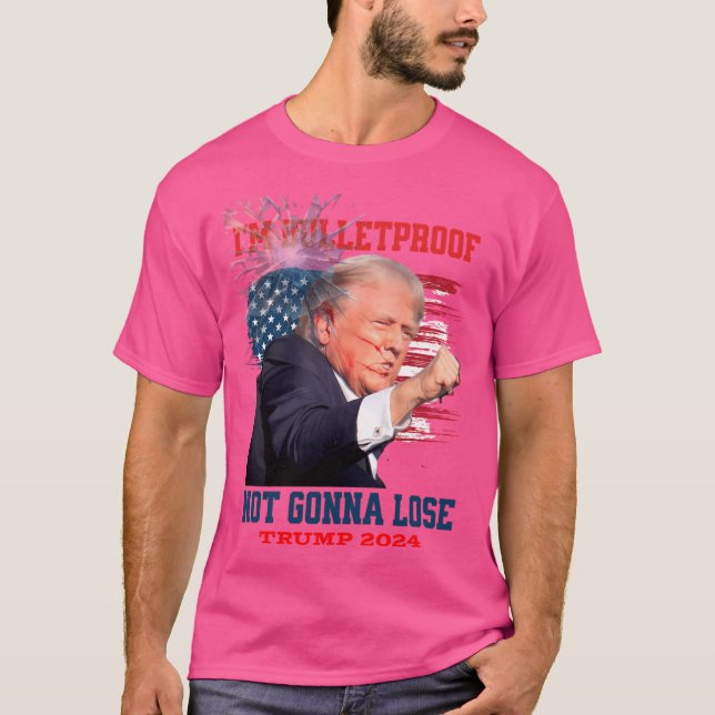T-shirt Je Ne Vais Pas Perdre Trump 2024 À L'Épreuve (Devant)