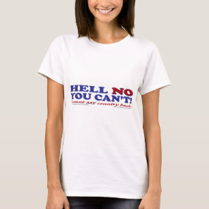 T-shirt Je ne veux pas que mon pays revienne