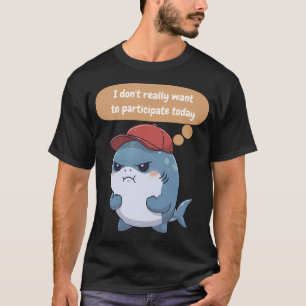 T-shirt Je ne veux pas vraiment participer aujourd'hui Req