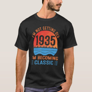 T-shirt Je ne vieillis pas Je deviens classique Vintage 1