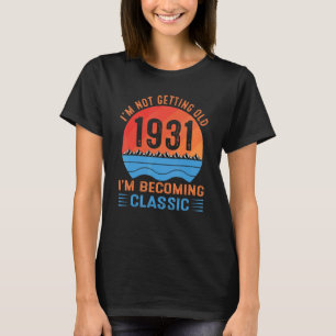 T-shirt Je ne vieillis pas Je deviens classique Vintage 1