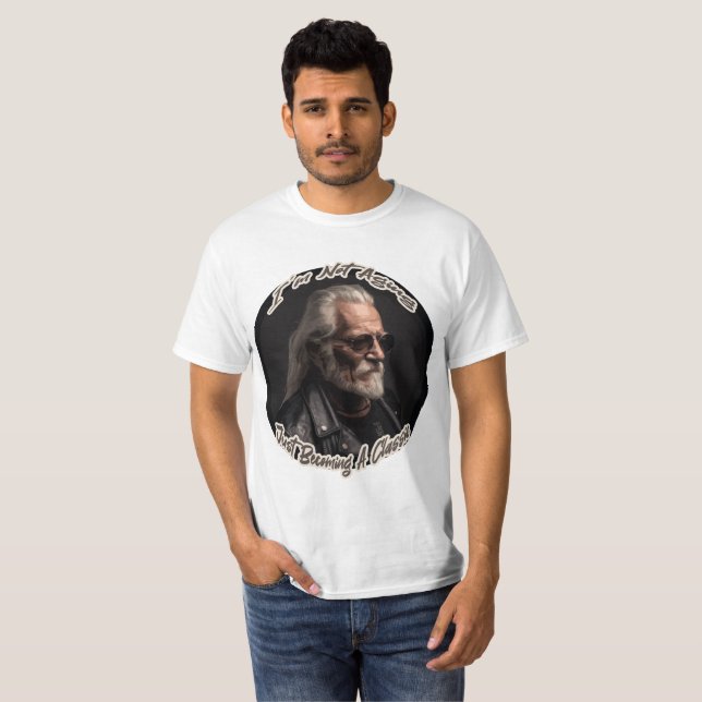 T-shirt Je ne vieillis pas juste en devenant un classique (Devant entier)
