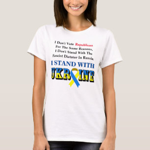 T-shirt Je ne vote pas républicain, je me range aux côtés