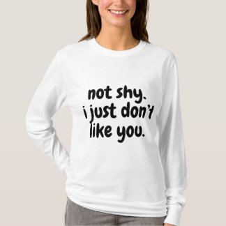 T-shirt je ne vous aime pas. Sac à cordons