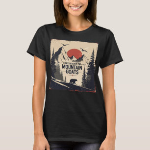 T-shirt Je n'écoute que la bande dessinée des chèvres de m