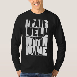 T-shirt Je Paire Bien Avec Du Vin Vin Chants De Vin