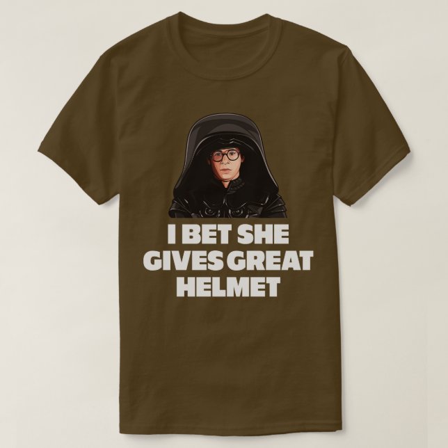 T-shirt Je parie qu'elle donne un grand casque (Design devant)