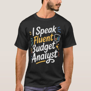 T-shirt Je parle couramment la comptabilité de l'analyste