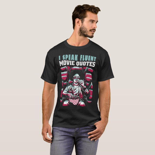 T-shirt Je parle couramment les citations de films (Devant entier)