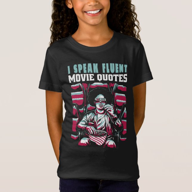 T-Shirt Je parle couramment les citations de films (Devant)