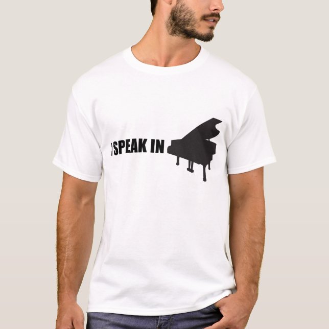 T-shirt Je parle dans la MUSIQUE (Devant)