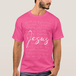 T-shirt Je Parle Du Nom De Jésus Religieux Christian Fait