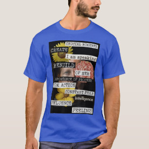 T-shirt Je Parle Féminisme Original Collage Art 28