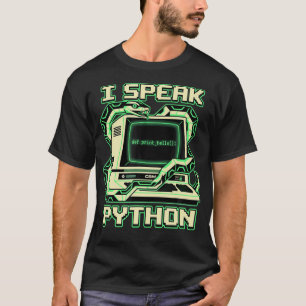 T-shirt Je parle Python Software