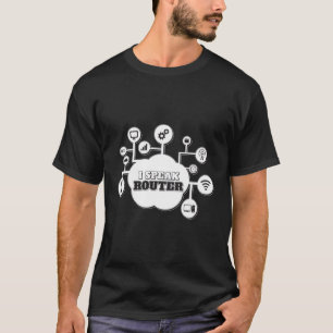 T-shirt Je parle Router Networking Cloud Network Engineer