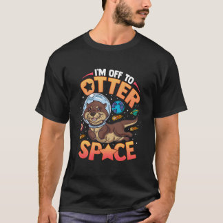 T-shirt JE Pars Pour L'espace De La Loutre De Mer