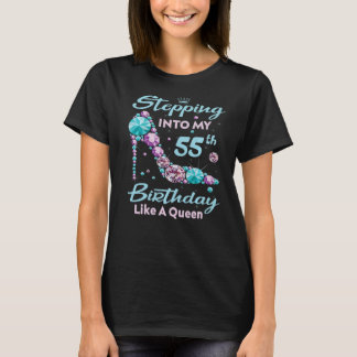 T-shirt Je Passe À Mon 55E Anniversaire Comme Une Reine He