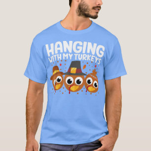 T-shirt Je Passe Avec Mes Déchets Thanksgiving Family Boys