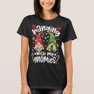 T-shirt Je Passe Avec Mes Gnomies Avec Li De Noël Coloré