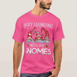 T-shirt Je Passe Avec Mes Gnomies Drôle Ami Gnome Christm