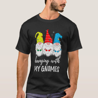 T-shirt Je Passe Avec Mes Gnomies Drôle Gnome De Jardin Po