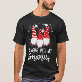 T-shirt Je Passe Avec Mes Gnomies Drôle Jardin Gno Noël Gn