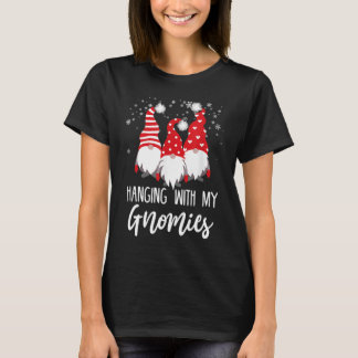 T-shirt Je Passe Avec Mes Gnomies Drôle Jardin Gno Noël Gn