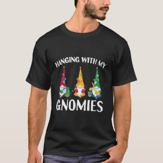 T-shirt Je Passe Avec Mes Gnomies Drôle Jardin Gnome