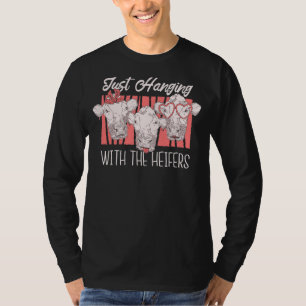 T-shirt Je Passe Juste Avec Les Heifers Cow Farm Friends M