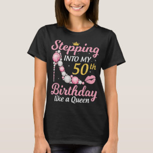 T-shirt Je Passe Mon 50e Anniversaire Comme Une Reine Heur