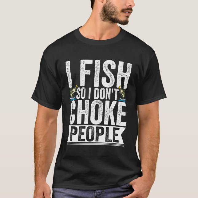 T-shirt Je Pêche Donc Je Ne Choque Pas Les Pêcheurs Pêcheu (Devant)
