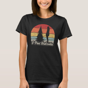 T-shirt Je Pee Dehors Vintage Rétro J'Aime Peeing Dehors_