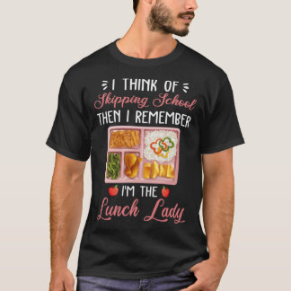 T-shirt Je pense à l'école de saut puis se souvenir que je