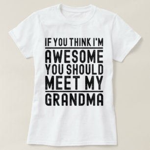 T-shirt Je pense que je suis génial que vous devriez renco