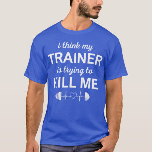 T-shirt JE PENSE QUE MON ENTRAÎNEUR ESSAIE DE ME TUER garç