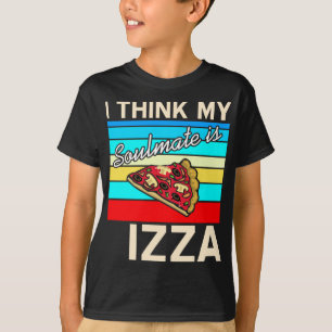 T-shirt Je pense que mon poulain est Pizza