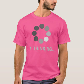 T-shirt Je pense tampon de chargement cadeau drôle famille