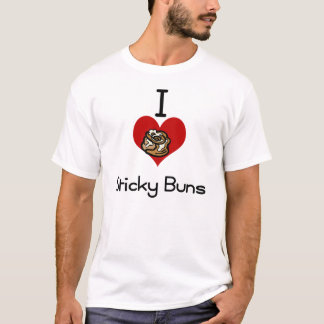 T-shirt Je petits pains collants de coeur-amour