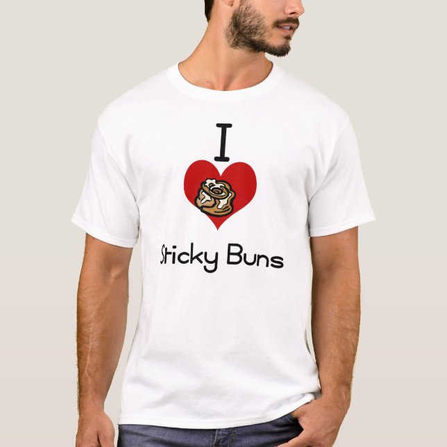 T-shirt Je petits pains collants de coeur-amour (Devant)