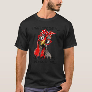 T-shirt Je peux avoir l'air calme, mais dans ma tête, je v