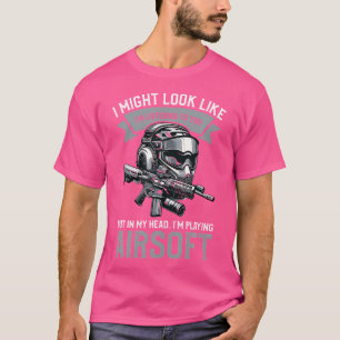 T-shirt Je peux avoir l'air d'écouter votre pistolet Airso