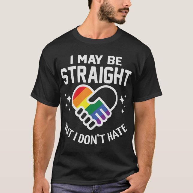 T-shirt Je Peux Être Droit Mais (Devant)