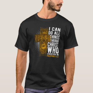 T-shirt Je Peux Faire Tout Par Le Christ Bible Verse Chr