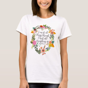T-shirt Je peux faire tout par le Christ Philippiens